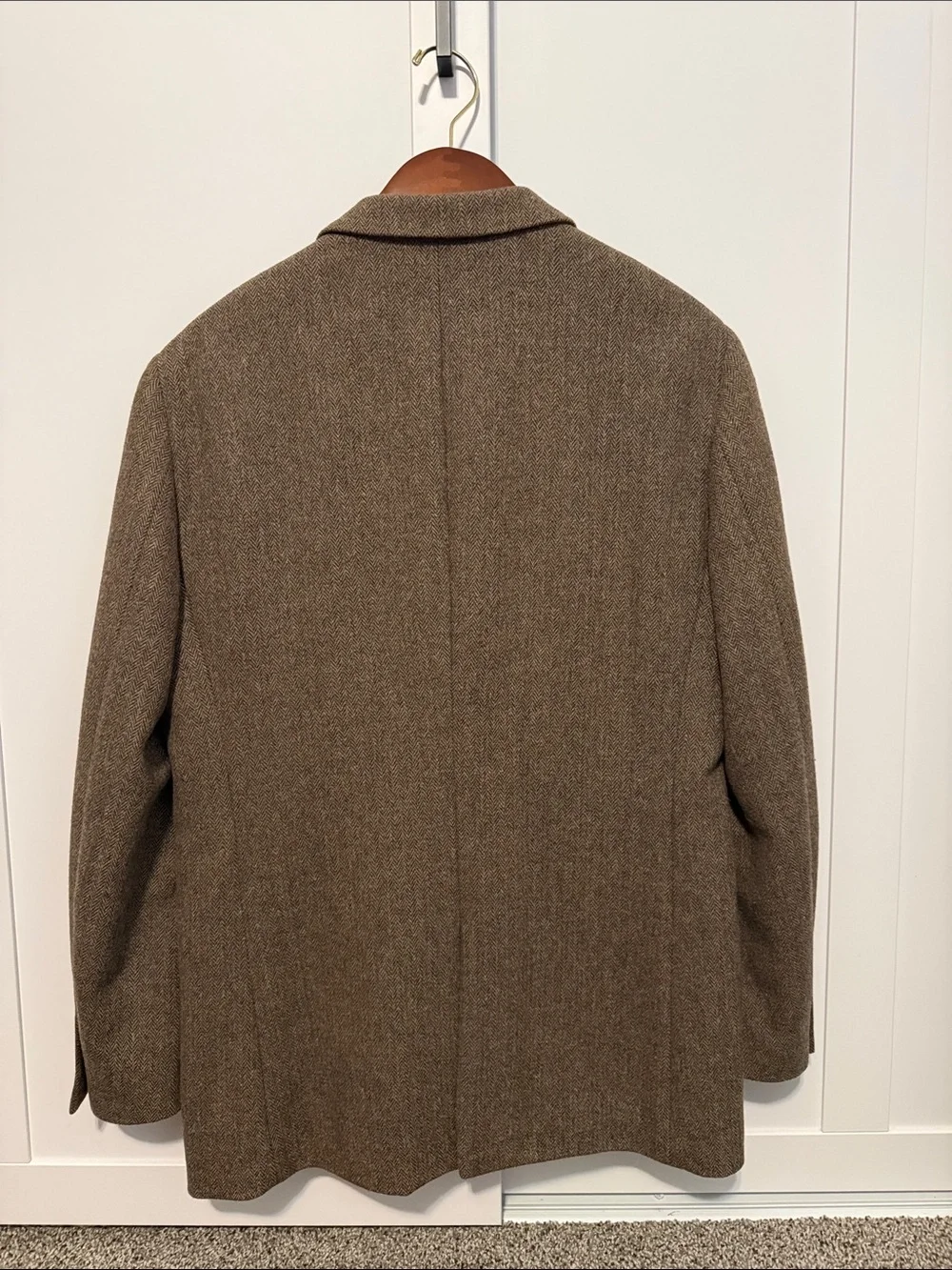 J. Crew Brown Herringbone Sport Coat wool-blend
